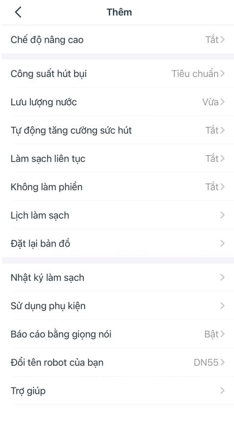 Sử dụng Ecovacs Dn55