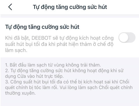 Sử dụng Dn55 Deebot
