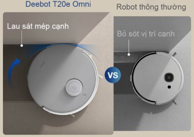 Robot hút bụi lau nhà Ecovacs Deebot T20e Omni