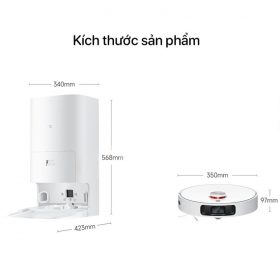 Robot hút bụi Xiaomi Mijia 1s – Tự động giặt, sấy, đổ rác