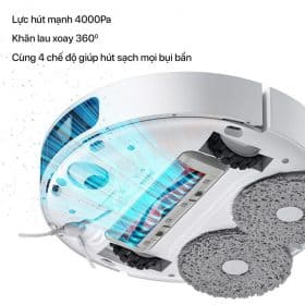 Robot hút bụi Xiaomi Mijia 1s – Tự động giặt, sấy, đổ rác