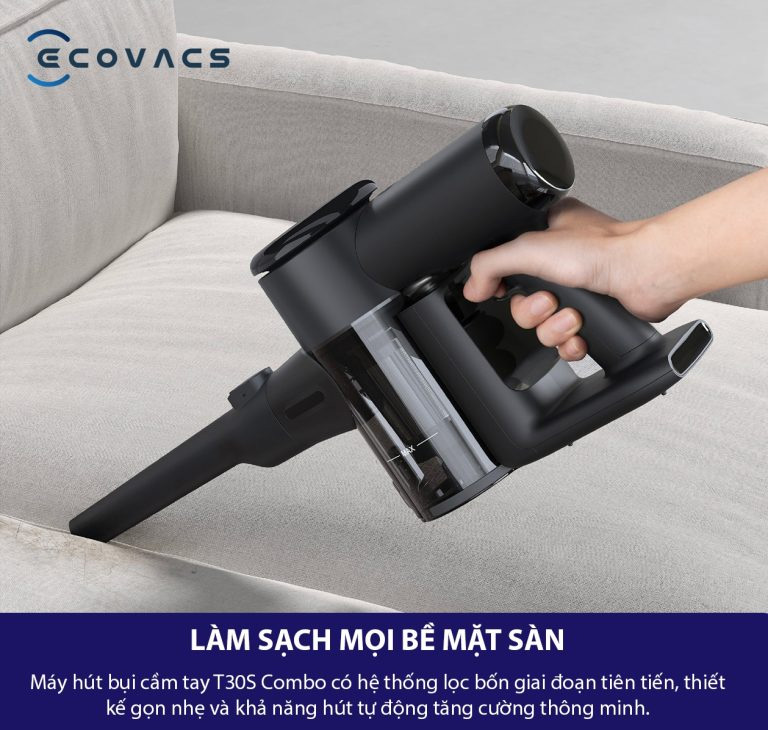 Máy hút bụi cầm tay đi kèm Ecovacs T30s Combo 1,2kg