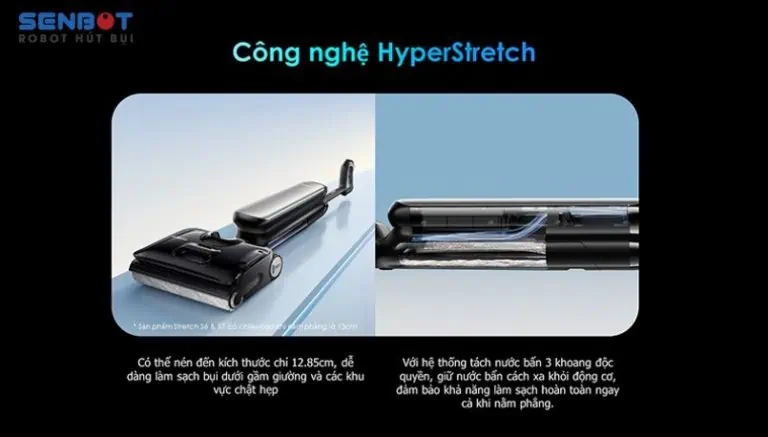 Tineco floor one s9 artis  có thể gập thẳng 180 độ