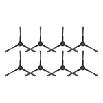 Chổi ven Ecovacs T50 màu đen