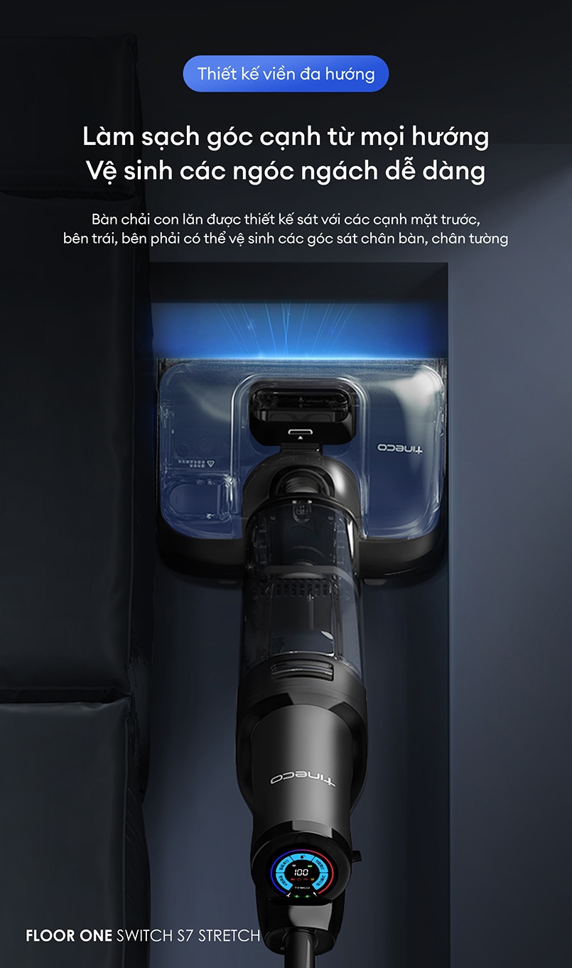 Bình nước sạch 1L và bình nước bẩn 720ml Tineco Switch S7 Stretch