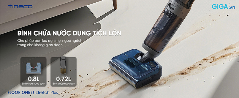 bình nước 0,8L máy lau sàn Tineco Floor One i6 Stretch Plus