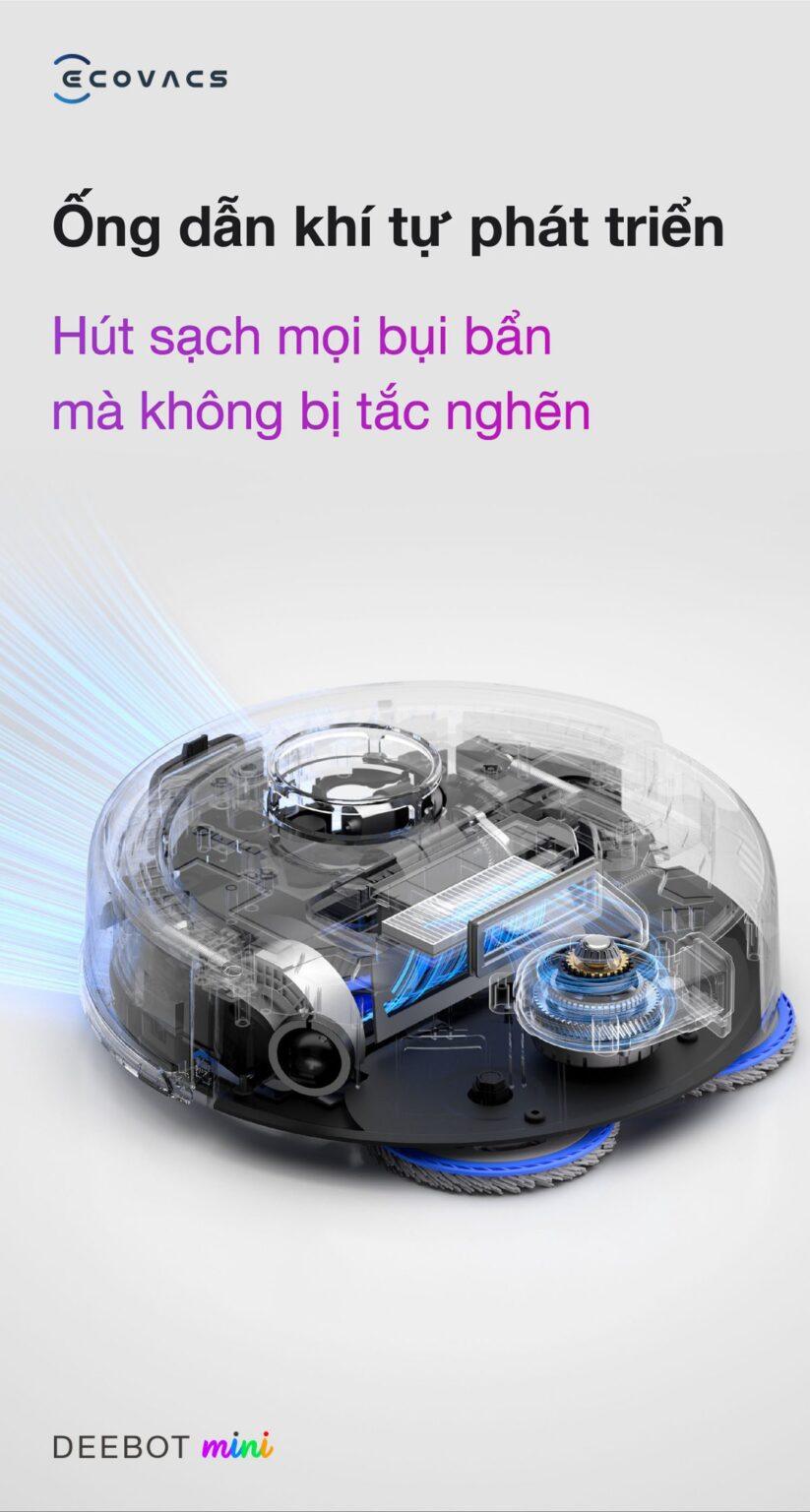Công nghệ chống rối ZeroTangle 2.0 ngăn lông tóc vướng chổi chính