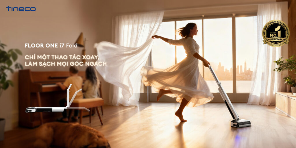 máy hút bụi lau sàn Tineco Floor One i7 Fold chính hãng