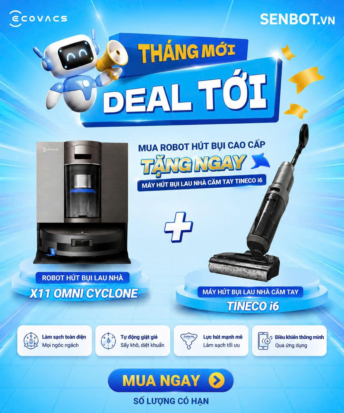 Robot hút bụi Senbot