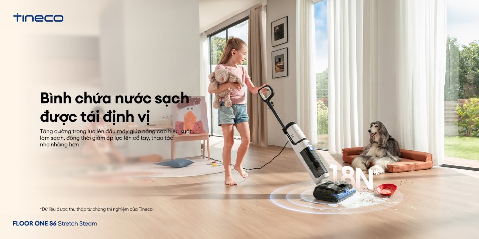 Bình nước sạch 1L Tineco S6 Stretch Steam