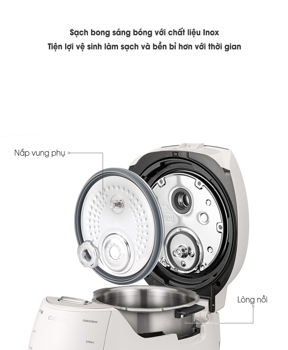 Nồi cơm Cuckoo CRP-CHAS109FW 1.8L trong căn bếp gia đình
