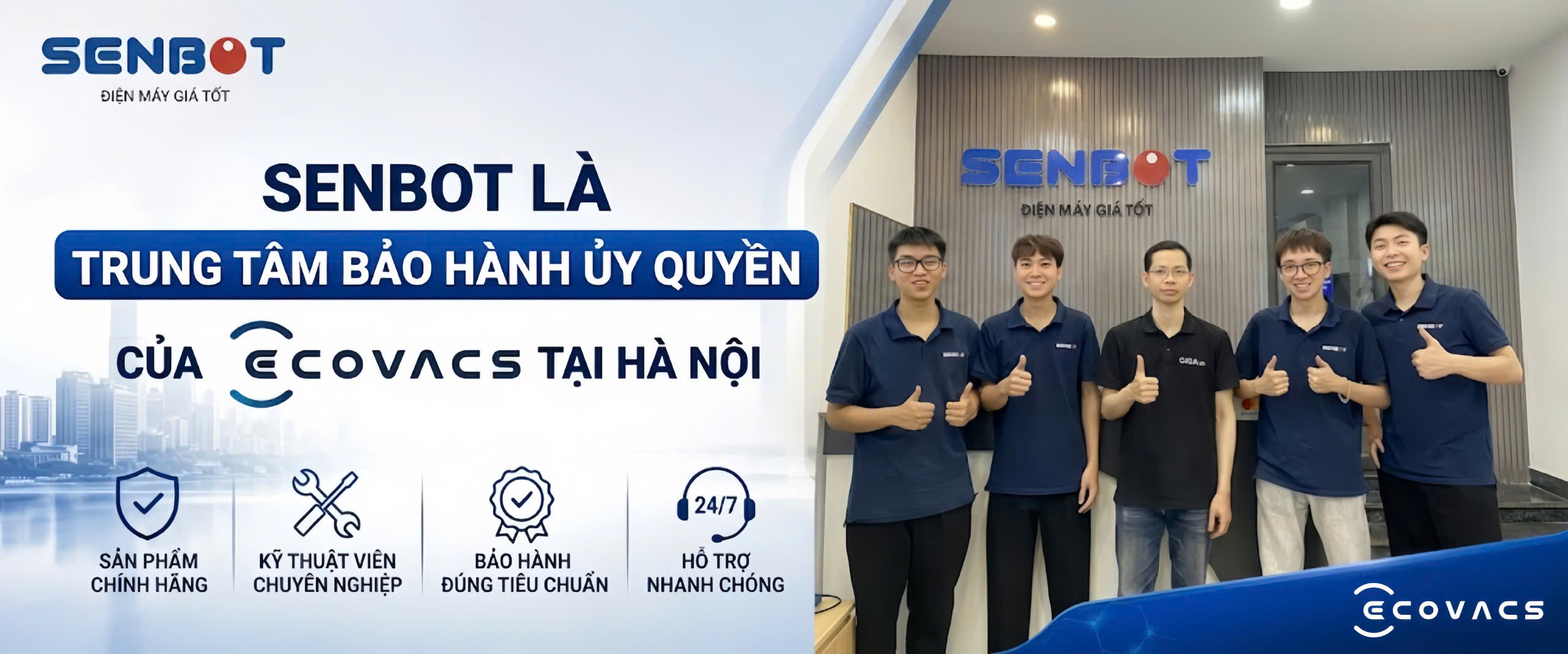 Dịch vụ sửa robot hút bụi - Senbot