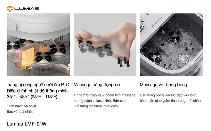 màn hình cảm ứng máy massage chân LMF-01W
