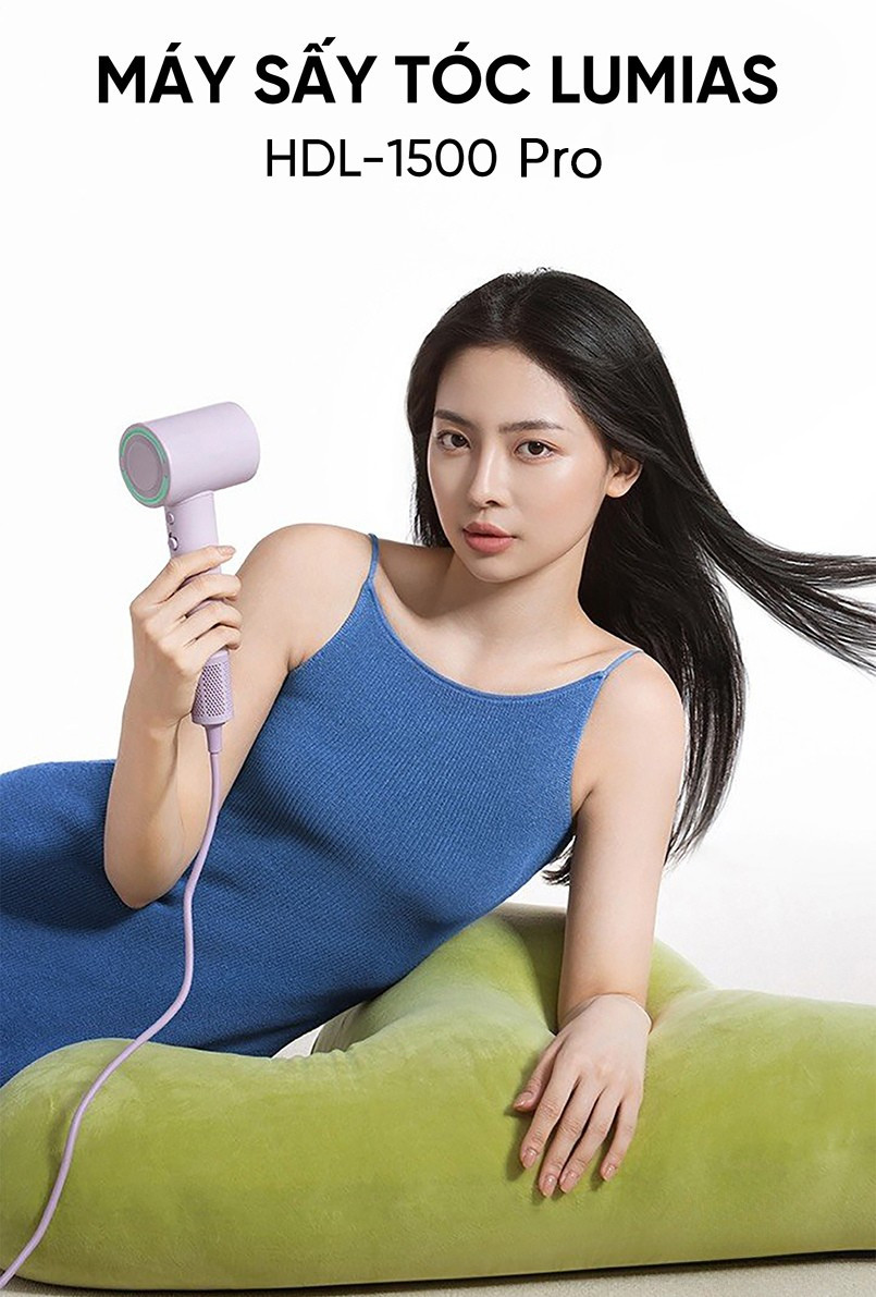 Máy sấy tóc Lumias HDL-1500 Pro màu tím